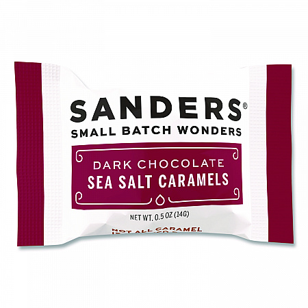 Small Batch Wonders Snack Size Dark Chocolate Sea Salt Caramels, 0.5 oz Individually Wrapped, 48/Box (KAR04002)