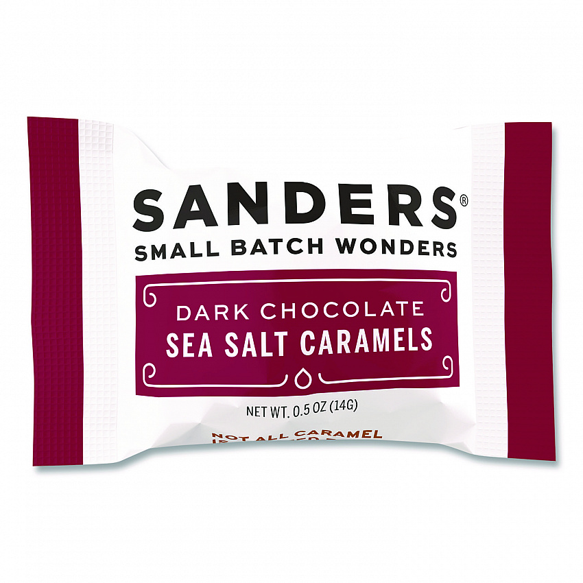 Small Batch Wonders Snack Size Dark Chocolate Sea Salt Caramels, 0.5 oz Individually Wrapped, 48/Box (KAR04002)