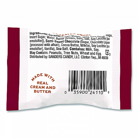 Small Batch Wonders Snack Size Dark Chocolate Sea Salt Caramels, 0.5 oz Individually Wrapped, 48/Box (KAR04002)