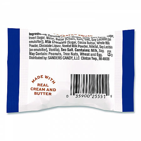 Small Batch Wonders Snack-Size Milk Chocolate Sea Salt Caramels, 0.5 oz Individually Wrapped, 48/Box (KAR27163)