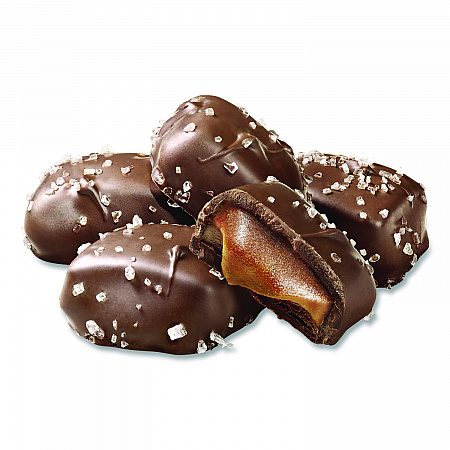 Small Batch Wonders Snack-Size Milk Chocolate Sea Salt Caramels, 0.5 oz Individually Wrapped, 48/Box (KAR27163)