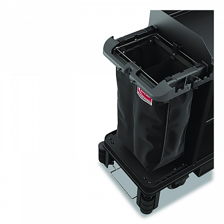 Divided Bag for Suncast Commercial Full-Size and Compact-Size Housekeeping Carts, 25.4 gal, 15.6