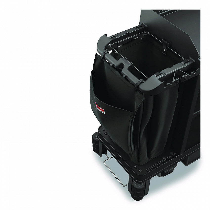 Amenity Bag for Suncast Commercial Full-Size and Compact-Size Housekeeping Carts, 2 gal, 19.5" x 1.51" x 21.36", Black (HKCBAG01D)