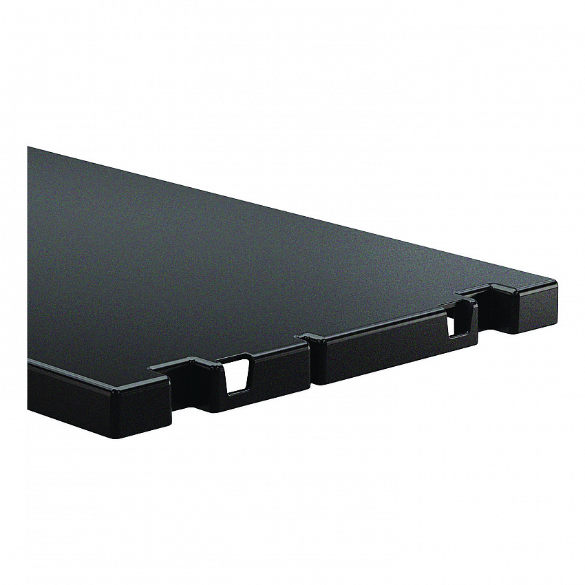 Adjustable Shelf for Suncast Commercial Full-Size Housekeeping Carts HKC1000/HKC2000, Plastic, Black (HKCSHELF)
