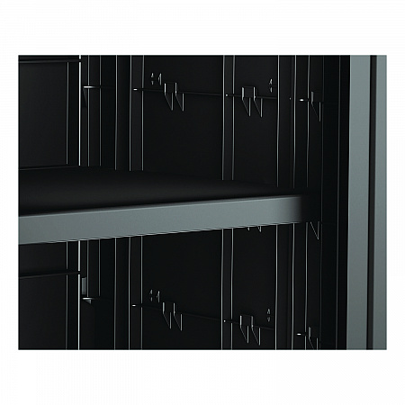 Adjustable Shelf for Suncast Commercial Full-Size Housekeeping Carts HKC1000/HKC2000, Plastic, Black (HKCSHELF)
