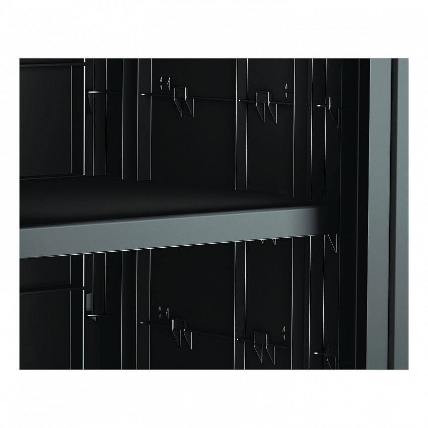 Adjustable Shelf for Suncast Commercial Full-Size Housekeeping Carts HKC1000/HKC2000, Plastic, Black (HKCSHELF)