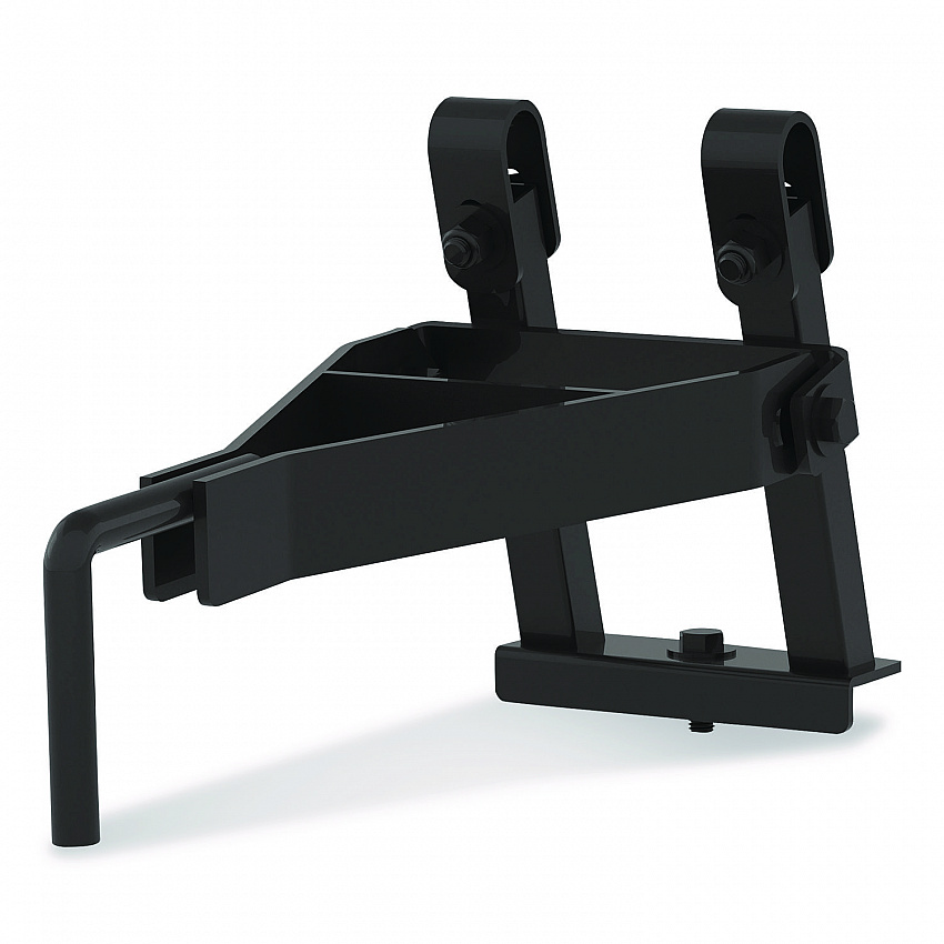 Tilt Tow Rack for Suncast Commercial 2 cu yd Tilt Trucks, Steel, Black (TOWRACK200)