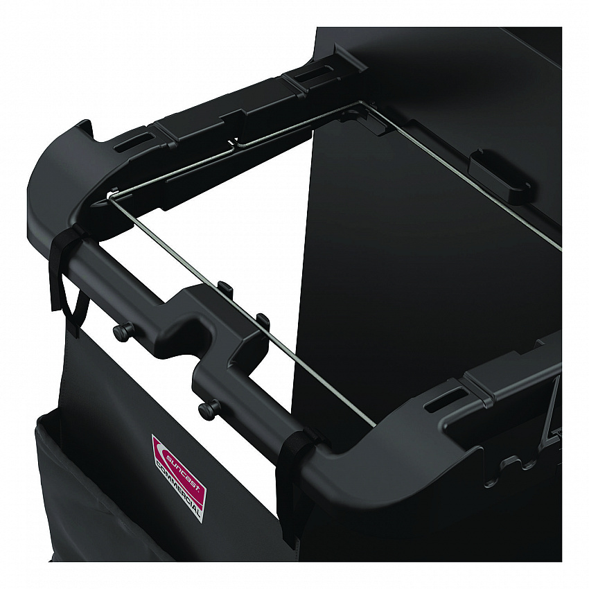 Linen Strap Bag for Suncast Commercial Full-Size and Compact Housekeeping Carts, 16.25" x 1" x 31.75", Black (HKCBAG06D)