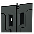 Lockable Door Accessory for Suncast Commercial Full-Size Housekeeping Carts HKC1000/HKC2000, Plastic, Black (HKCBMDOOR)