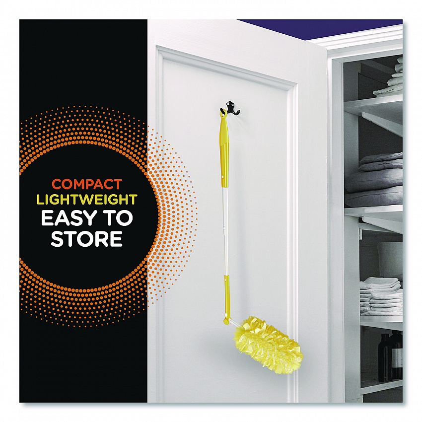 Heavy Duty Dusters with Super Extender Handle, 6 ft Handle, 1 Handle/4 Dusters (77326EA)