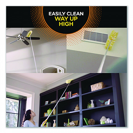 Heavy Duty Dusters with Super Extender Handle, 6 ft Handle, 1 Handle/4 Dusters (77326EA)