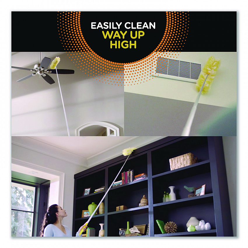 Heavy Duty Dusters with Super Extender Handle, 6 ft Handle, 1 Handle/4 Dusters (77326EA)