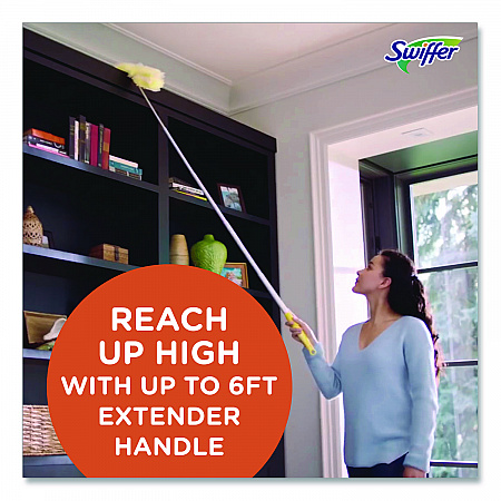 Heavy Duty Dusters with Super Extender Handle, 6 ft Handle, 1 Handle/4 Dusters (77326EA)