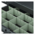 Lockable Slide Drawer with Dividers for Suncast Commercial Full-Size Housekeeping Carts HKC1000/HKC2000, Plastic, Black (HKCDRW2)