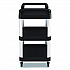 Three-Shelf Service Cart, Metal/Plastic, 3 Shelves, 300 lb Capacity, 20