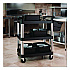 Three-Shelf Service Cart, Metal/Plastic, 3 Shelves, 300 lb Capacity, 20