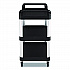 Three-Shelf Service Cart, Metal/Plastic, 3 Shelves, 300 lb Capacity, 20
