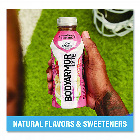 LYTE Sports Drink, Strawberry Banana, 16 oz Bottle, 12/Pack (411896)