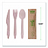 Wood Cutlery, General Purpose, Fork/Knife/Napkin/Spoon, Natural, 500/Carton (EPS215)