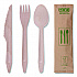 Wood Cutlery, General Purpose, Fork/Knife/Napkin/Spoon, Natural, 500/Carton (EPS215)