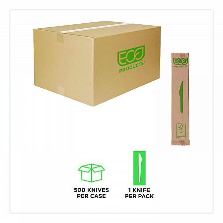 Wood Cutlery, General Purpose Knife, Natural, 500/Carton (EPS211W)