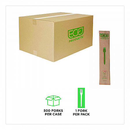 Wood Cutlery, General Purpose Fork, Natural, 500/Carton (EPS212W)