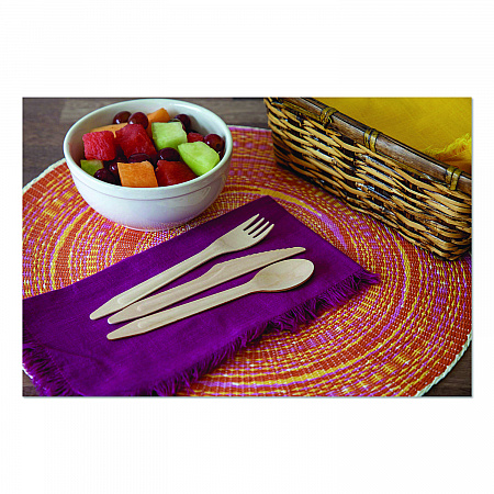 Wood Cutlery, General Purpose Fork, Natural, 500/Carton (EPS212W)