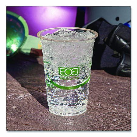 GreenStripe Renewable and Compostable PLA Cold Cups, 24 oz, Plastic, Clear, 50/Pack, 20 Packs/Carton (EPCC24GS)