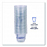 BlueStripe 25% Recycled Content Cold Cups, 9 oz, Plastic, Clear/Blue, 50/Pack, 20 Packs/Carton (EPCR9)