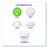 BlueStripe 25% Recycled Content Cold Cups, 9 oz, Plastic, Clear/Blue, 50/Pack, 20 Packs/Carton (EPCR9)