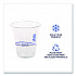 BlueStripe 25% Recycled Content Cold Cups, 12 oz, Plastic, Clear/Blue, 50/Pack, 20 Packs/Carton (EPCR12)