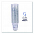 BlueStripe 25% Recycled Content Cold Cups, 12 oz, Plastic, Clear/Blue, 50/Pack, 20 Packs/Carton (EPCR12)