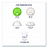 BlueStripe 25% Recycled Content Cold Cups, 12 oz, Plastic, Clear/Blue, 50/Pack, 20 Packs/Carton (EPCR12)