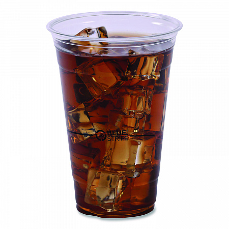 BlueStripe Recycled Content Clear Plastic Cold Drink Cups, 24 oz, 600/Carton (EPCR24)