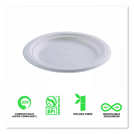 Vanguard Renewable and Compostable Sugarcane Plates, 7