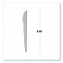 Plantware Compostable Cutlery, Knife, Plastic, Pearl White, 50/Pack, 20 Packs/Carton (EPS011)