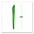 Plantware Compostable Cutlery, Knife, Plastic, Green, 1,000/Carton (EPS011G)