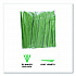 Plantware Compostable Cutlery, Knife, Plastic, Green, 1,000/Carton (EPS011G)