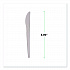 Plantware Compostable Cutlery, Knife, Plastic, White, 1,000/Carton (EPS011W)