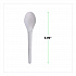 Plantware Compostable Cutlery, Spoon, Plastic, Pearl White, 50/Pack, 20 Pack/Carton (EPS013)