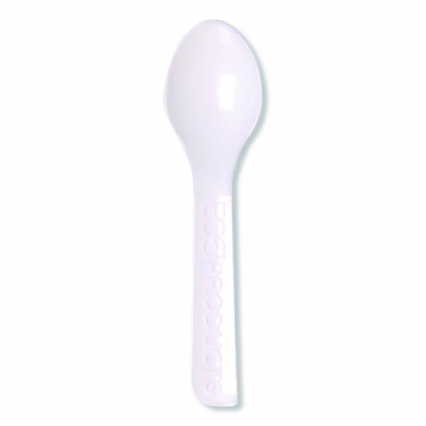 Plantware CPLA Tasting Spoon, Plastic, 3", White, 2,000/Carton (EPS016)