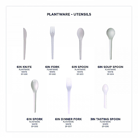 Plantware CPLA Tasting Spoon, Plastic, 3