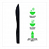 100% Recycled Content Cutlery, Knife, Plastic, Black, 50/Pack, 20 Packs/Carton (EPS111)