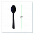 100% Recycled Content Cutlery, Spoon, Plastic, Black, 50/Pack, 20 Pack/Carton (EPS113)