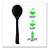 100% Recycled Content Cutlery, Soup Spoon, Plastic, Black, 50/Pack, 20 Packs/Carton (EPS114)