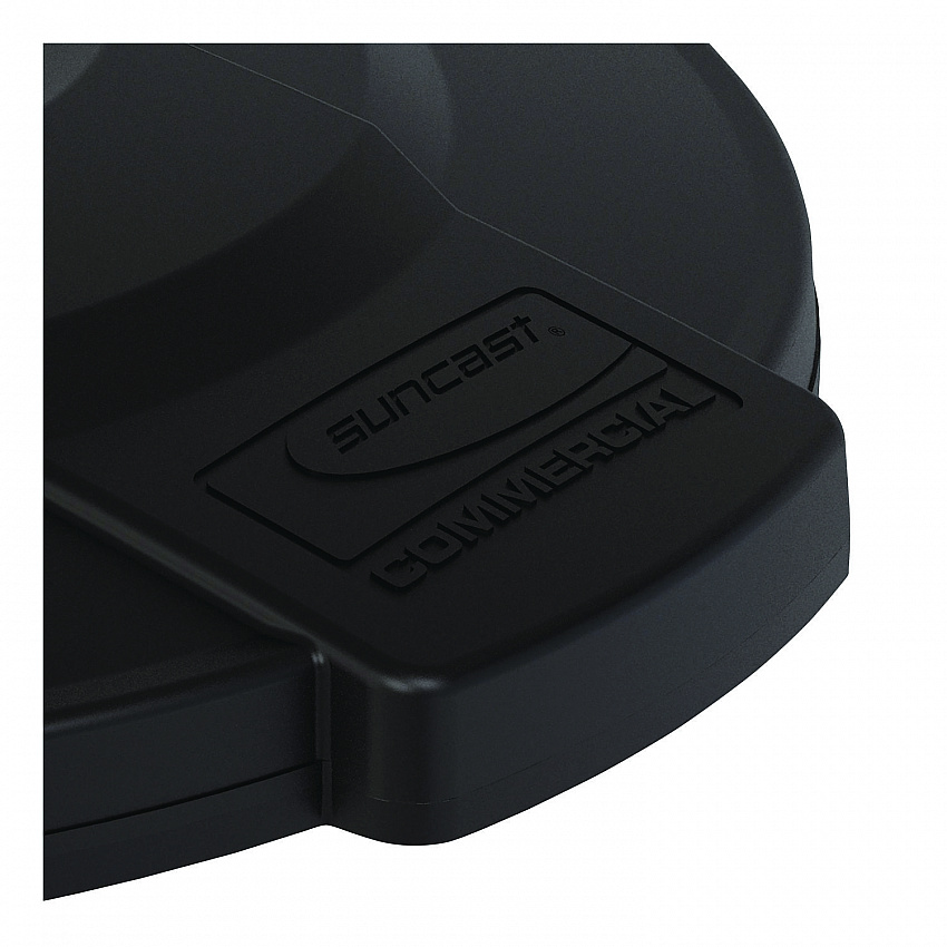 Utility Trash Can Lid for 32 gal Trash Can, 22.22" Diameter x 3", Black (TCU32GLIDD)
