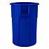 Injection Molded Utility Trash Can, 44 gal, Plastic/Resin, Blue (TCU44BL)
