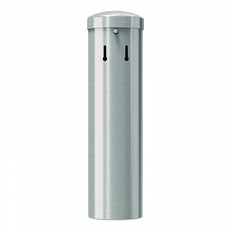 Smokers Ashtray Receptacle Attachment, Stainless Steel, Silver, Black (MSO415)