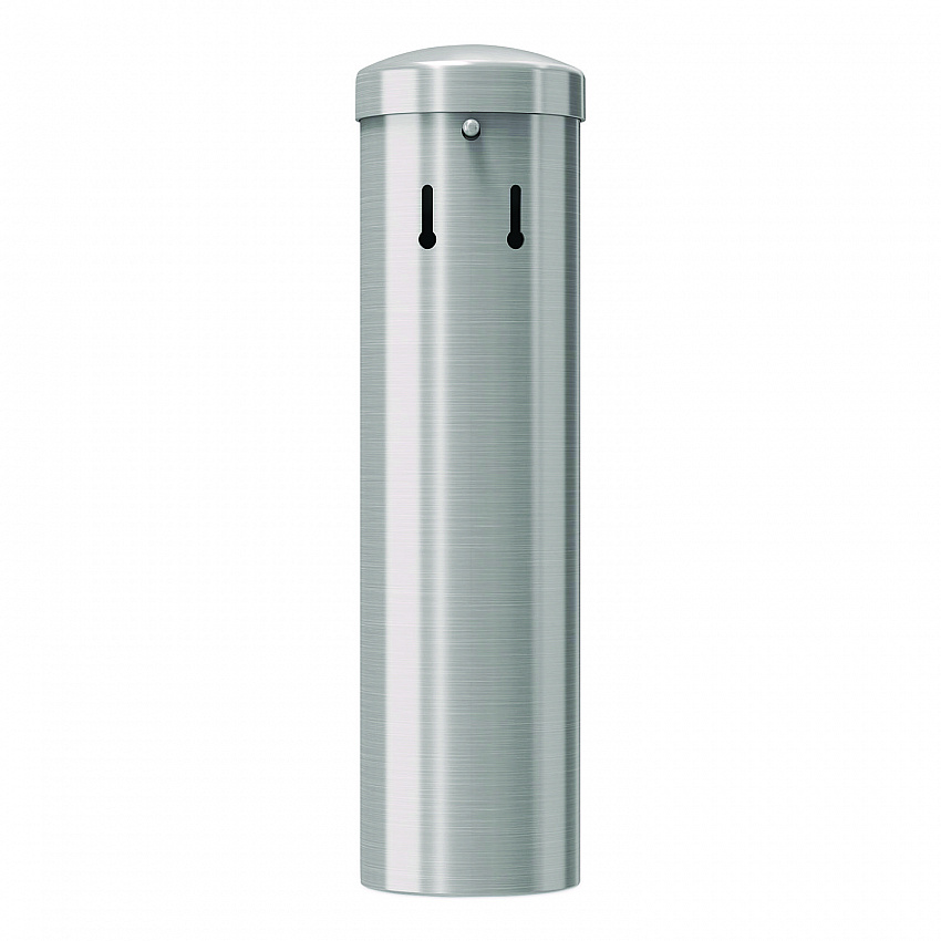 Smokers Ashtray Receptacle Attachment, Stainless Steel, Silver, Black (MSO415)