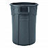 Injection Molded Utility Trash Can, 32 gal, Plastic/Resin, Gray (TCU32)